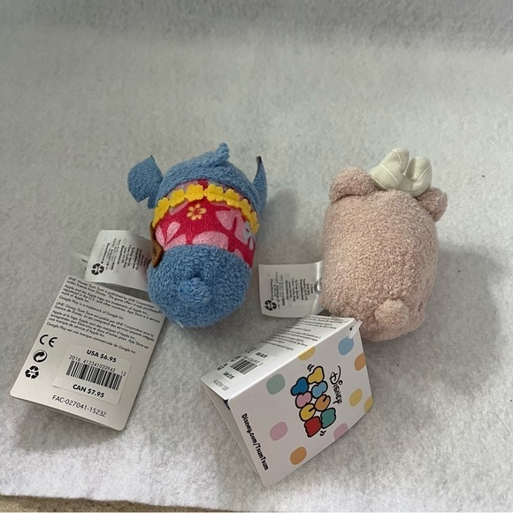 Set of 2 Aulani STITCH & SHELLIE MAE Teddy Bear Tsum Tsum - Picture 7 of 7